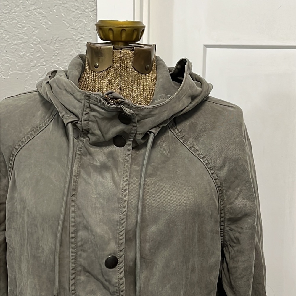 American Eagle Utility Field Jacket Lyocell Hoode… - image 2